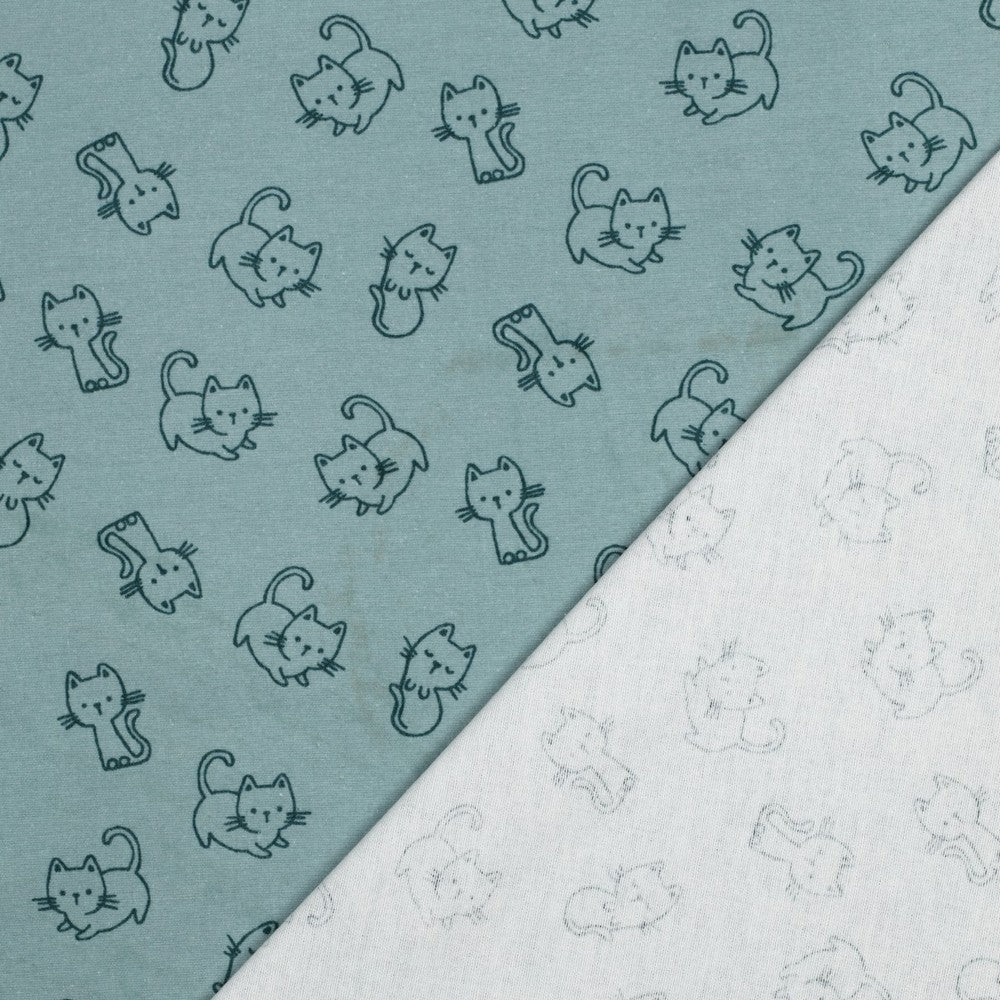 Flanelis-kai uz mint fona 165 g/m²