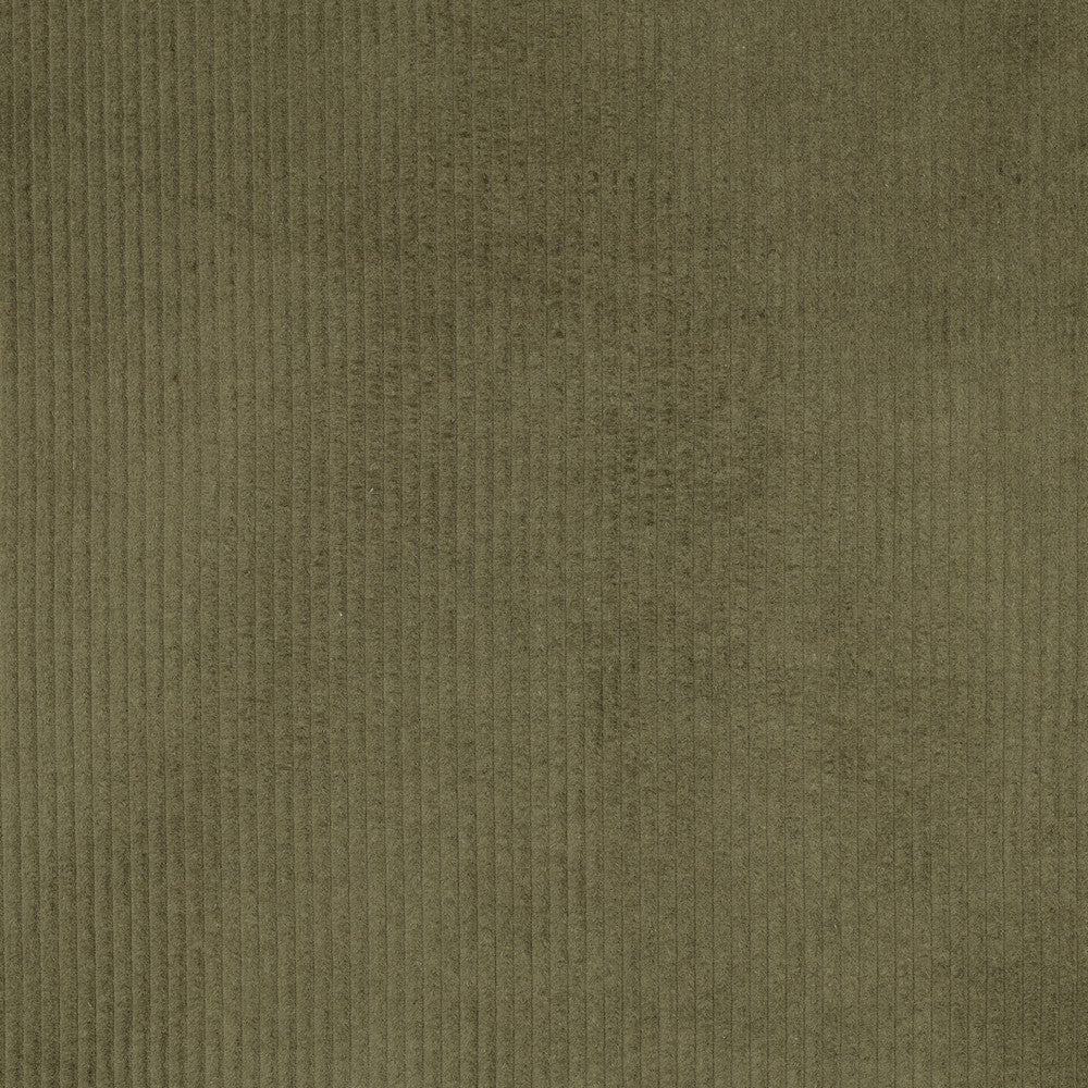 Velours côtelé en coton vert mousse 280 g/m²