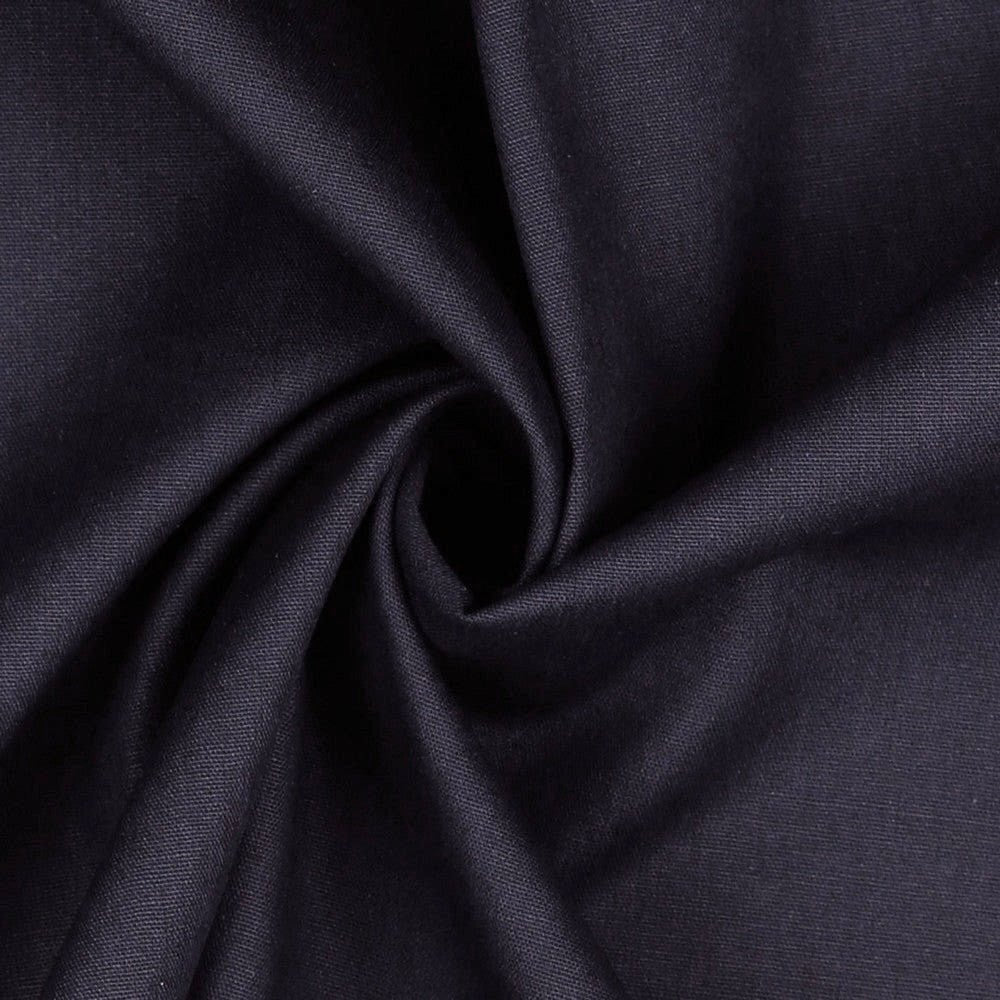 100% Kokvilnas audums - asfalts zililillā 125 g/m²