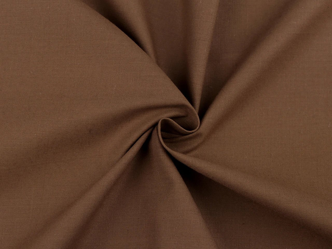 100% Cotton fabric - chocolate brown 125 g/m²