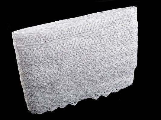 100% Cotton lace - 11.5 cm white