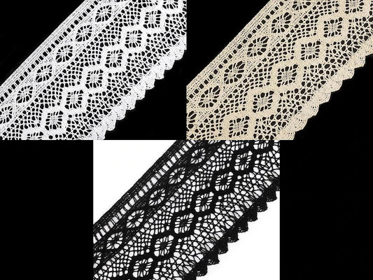 100% Cotton lace|12,5 cm| natural