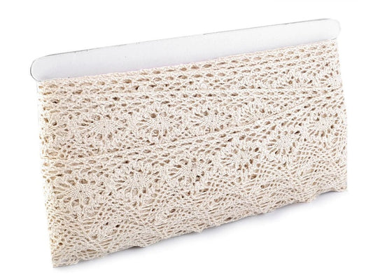 100% cotton lace|4,6 cm| white