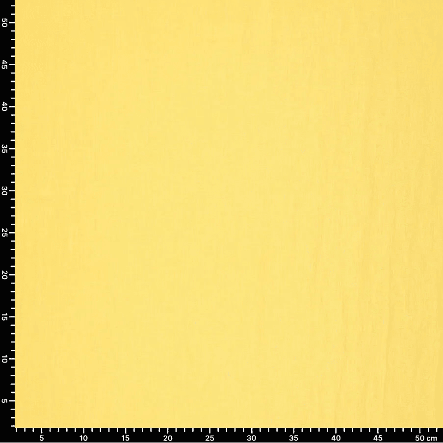 100% softened linen fabric in yellow-green, 165 g/m² – available at Šarlotes audumi