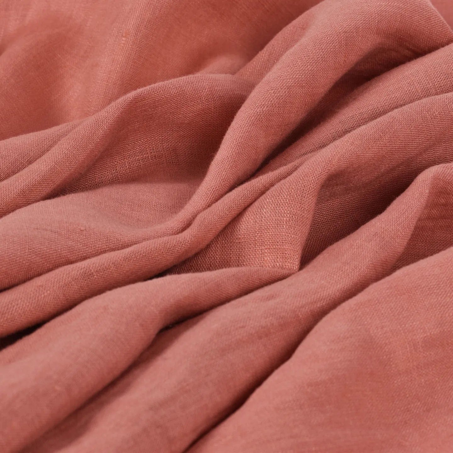 100% Softened Linen - Warm Rose Tone 205 g/m²