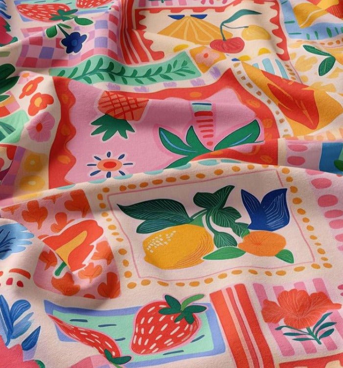 Image of 100% viscose fabric - Sunny Spain 125 g/m² – available at Charlotte's fabrics
