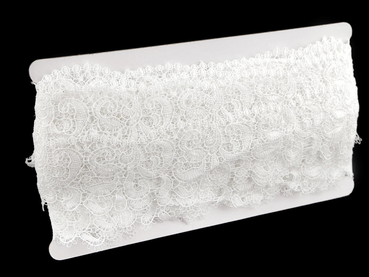 Dekoratīva mežģīne 65 mm, pienbalta / Off White