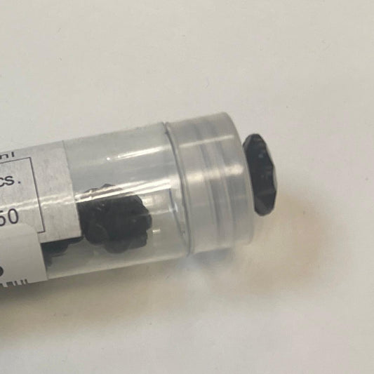 Dekoratīva poga 19 mm-melna puķīte