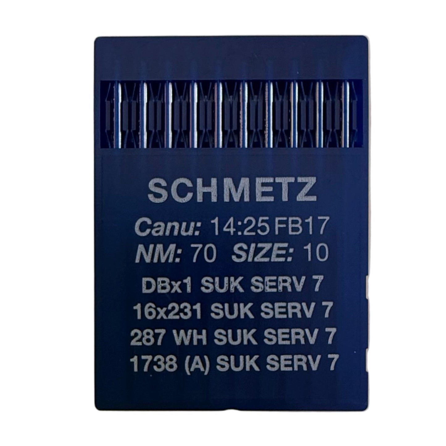Adhesive needles for industrial sewing machines SCHMETZ DBx1 SUK SERV 7 – for knitwear, denim, and stretch materials (10 pcs.)