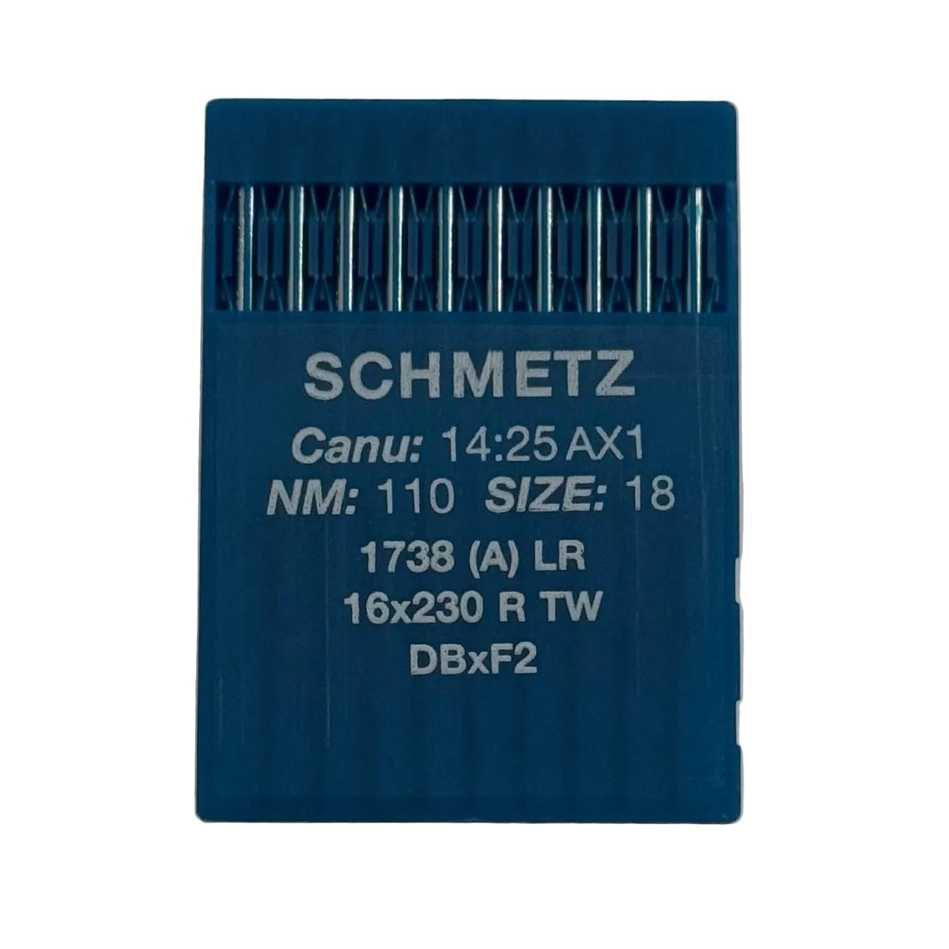 Image d’aiguilles pour machines à coudre industrielles SCHMETZ DBx1 LR – pour cuir (10 pcs) – disponible chez Šarlotes audumi
