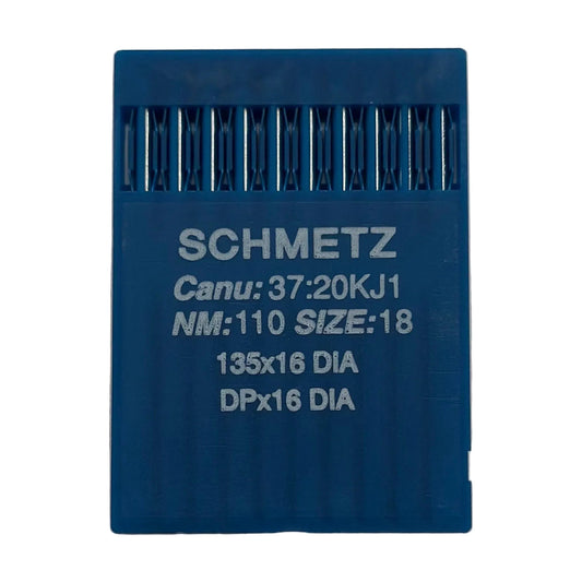 Image des aiguilles pour machines à coudre industrielles SCHMETZ DPx17 DI pour cuir (10 pcs) – disponible chez Šarlotes audumi
