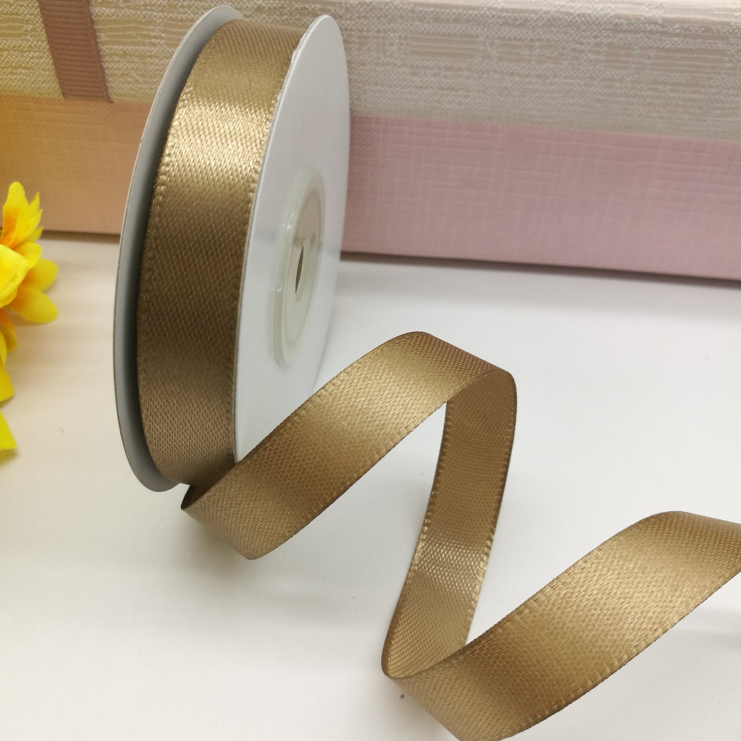 Satin ribbon - cappuccino 25 mm (pack of 25 m)