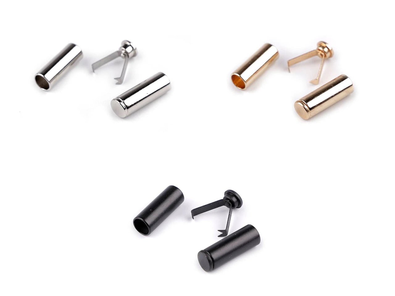 Embout métallique pour cordon ⌀ 6 mm - doré (lot de 4 pcs)