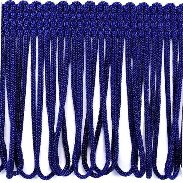 Image avec franges de 8 cm de large - bleu roi – disponible chez Šarlotes audumi