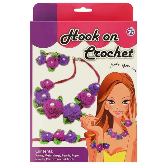Kids' crochet kit – flower jewelry