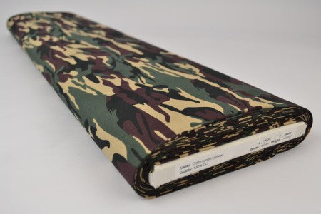 Camouflage poplin