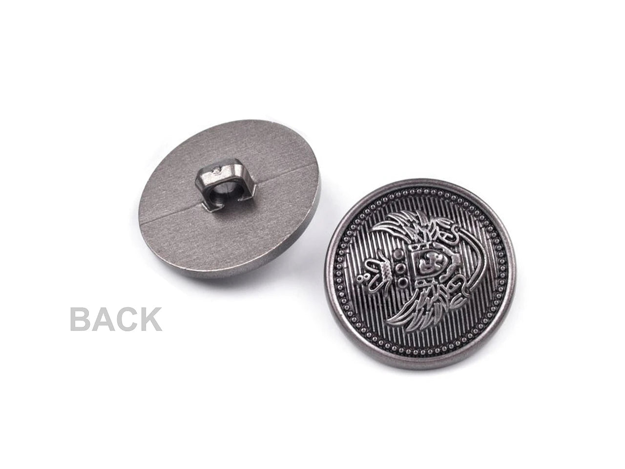 Image of decorative shank buttons, 21 mm – available at Šarlotes audumi