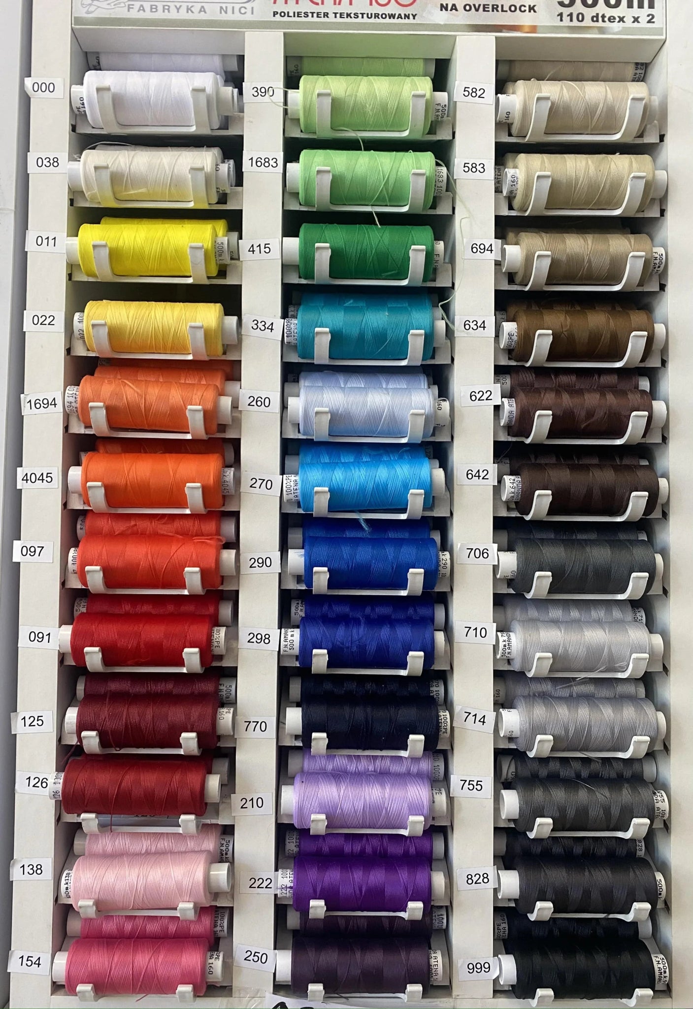 Thread spool for stretch fabrics Amanda Atena No.160 500m-415
