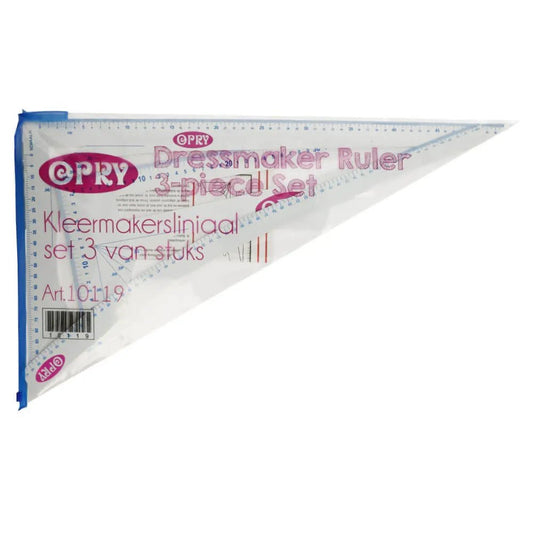 Tailor's ruler set, 3 pcs. Opry