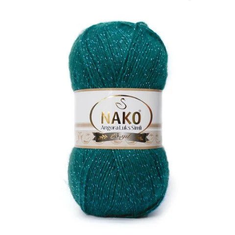 NAKO ANGORA LUKS SIMLI yarn with shimmer - 550m 100g
