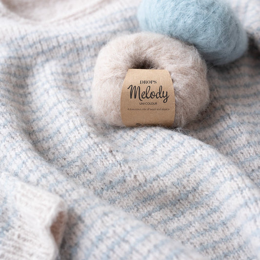 Image of DROPS Melody yarn – 50 g / 140 m – available online at Šarlotes audumi