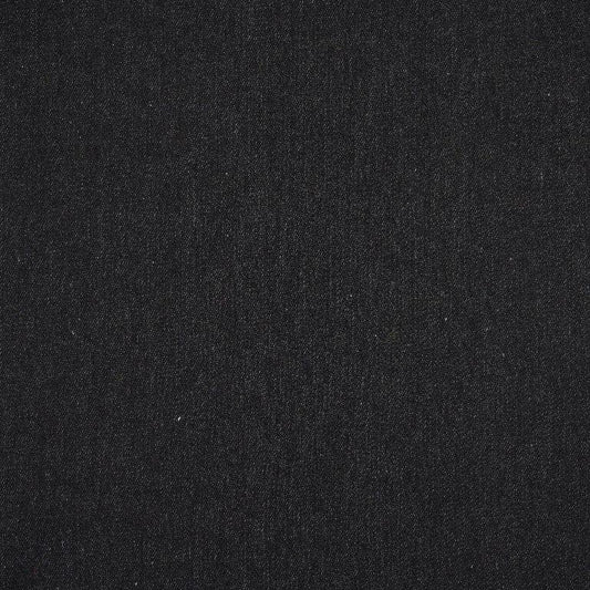 Black denim fabric 280 g/m²
