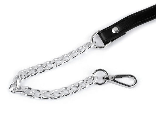 Kunstleder-Trageriemen mit Kette und Karabinern für Taschen, Länge 115 - 130 cm | verschiedene Farben (Kopie)