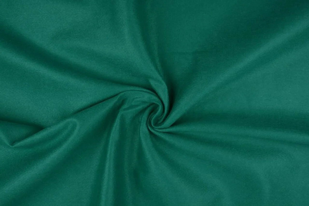 Felt fabric in rolls, soft, 1mm - cool green 220 g/m²