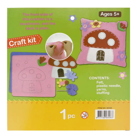 Felt craft kit for children – "Mushroom" pillow