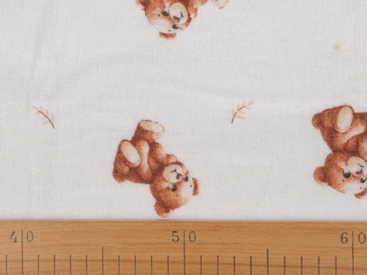 Image with flannel teddy bears 180 g/m² – available at Šarlotes audumi