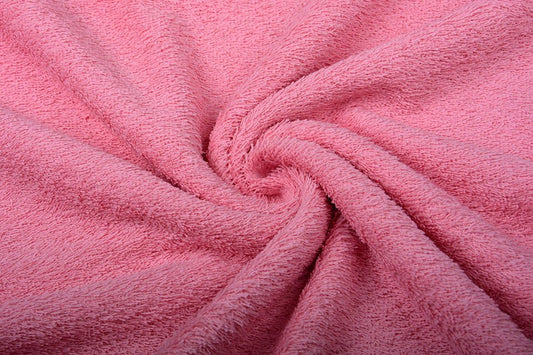 Terry fabric - bright pink 350 g/m²