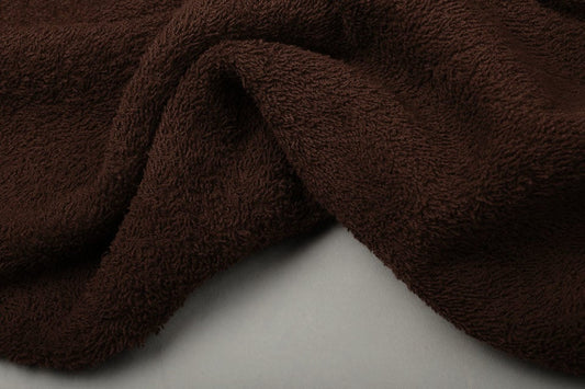 Terry fabric - chocolate brown 350 g/m²