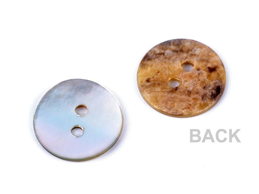 shell buttons 15 mm - mother-of-pearl