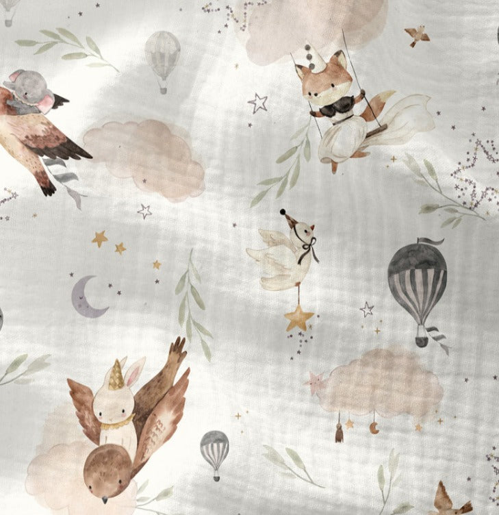 Mousseline animaux et ballons 120 g/m²