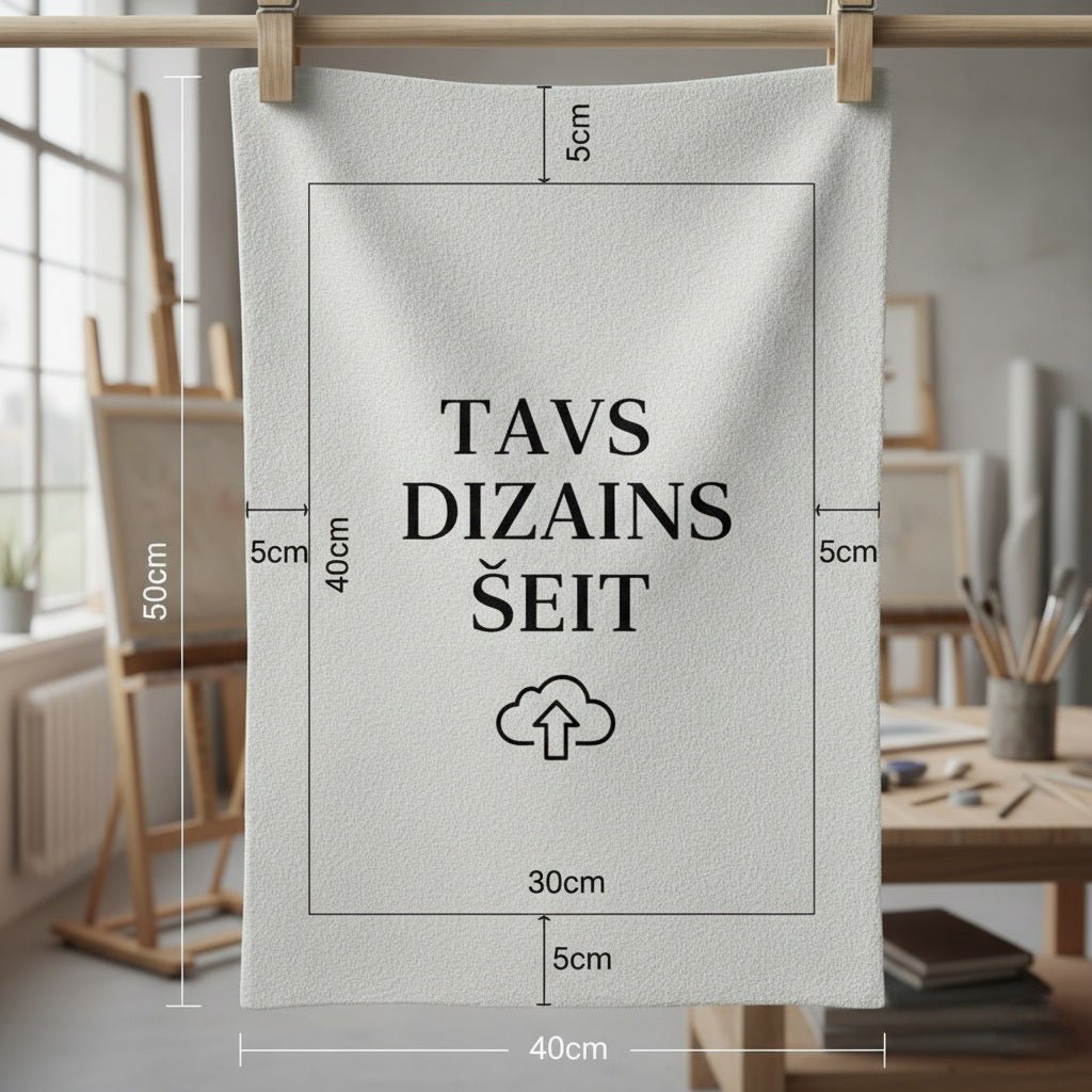 Canvas fabric panel print with your design 30 × 40 cm – available at Šarlote’s Fabrics