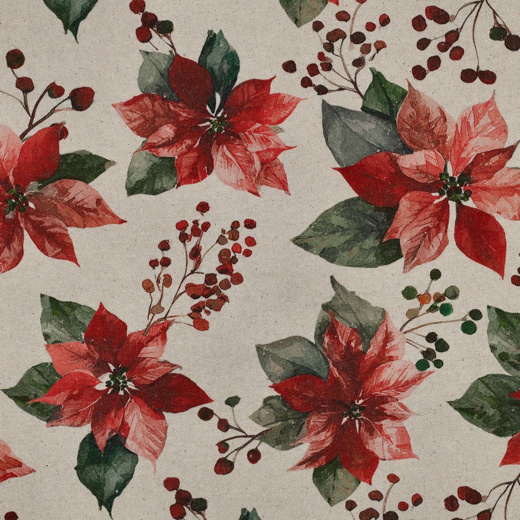 Image avec tissu canvas - étoile de Noël, disponible en ligne chez Šarlotes audumi