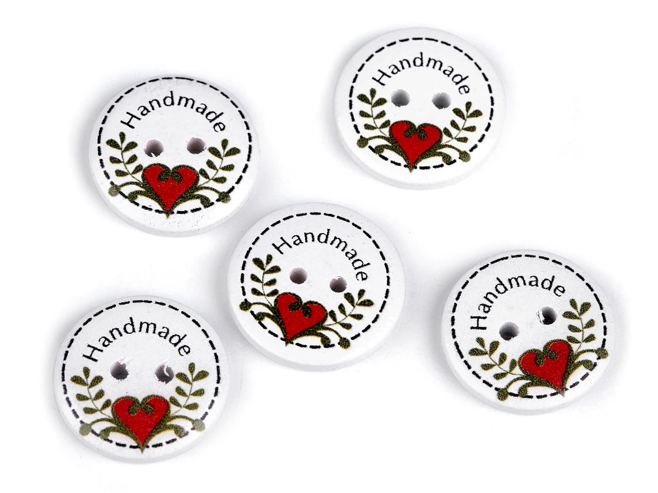Image of 25 mm wooden buttons - Handmade – available at Šarlotes audumi