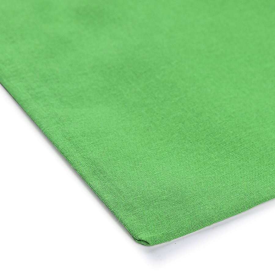 Image of cotton fabric bag with long handles 38 x 42 cm 140 g/m² - light green – available at Šarlotes audumi