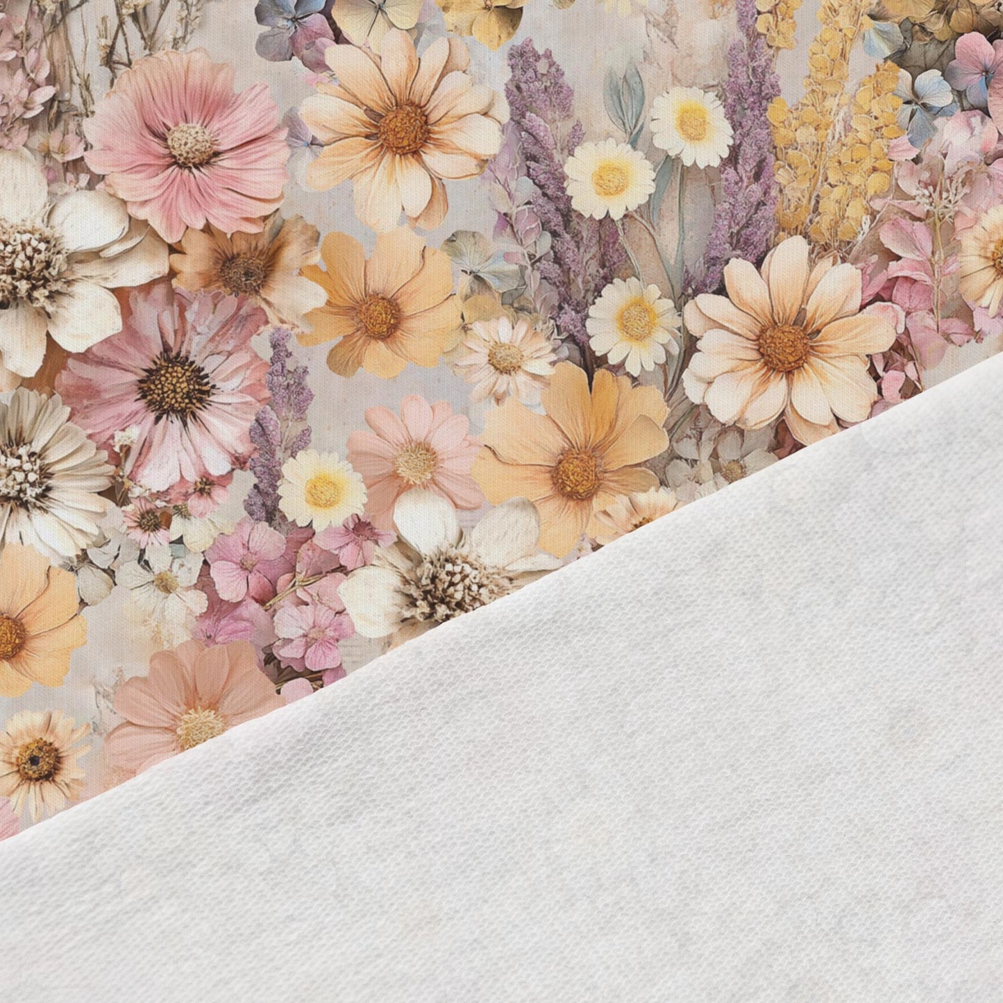 Image with cotton loopback knit - summer in pastel tones 250 g/m² – available at Šarlotes audumi
