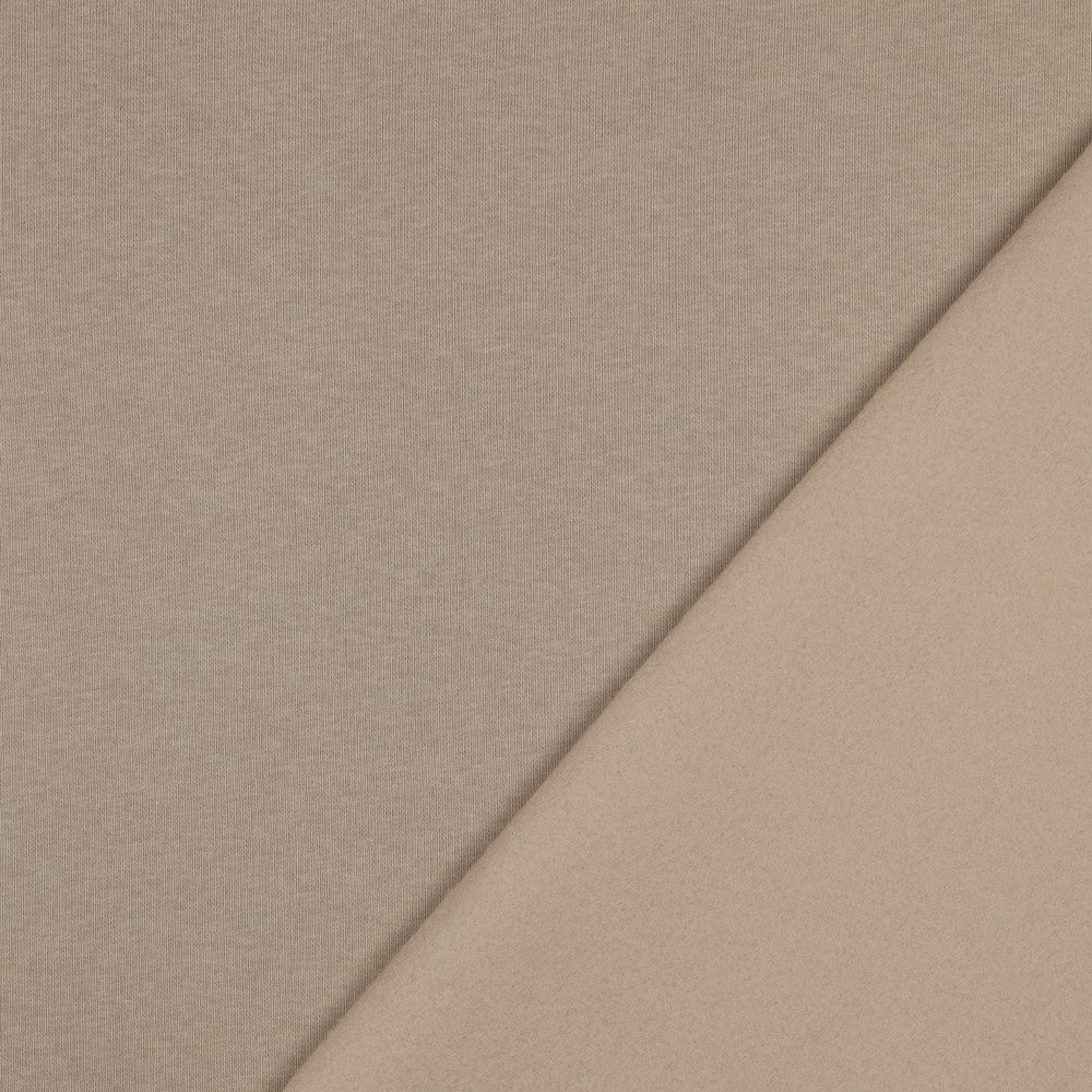 Image of cotton insulated knit fabric - beige 285 g/m² – available at Šarlotes audumi