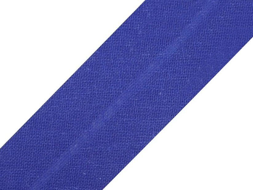 Baumwoll-Schrägband 30 mm, kornblumenblau