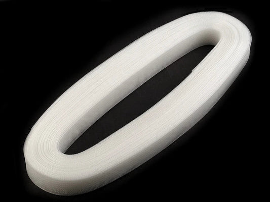 Krinolinenband | 2,5 cm | 40 m | starr, transparent