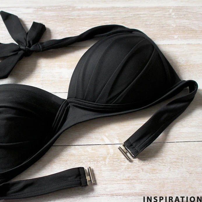 Coussinets de soutien-gorge pour maillots de bain, lingerie et corsets - noirs - taille M