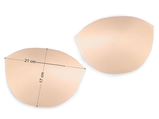 Bra padding for swimsuits, lingerie, corsets - flesh-colored size 40