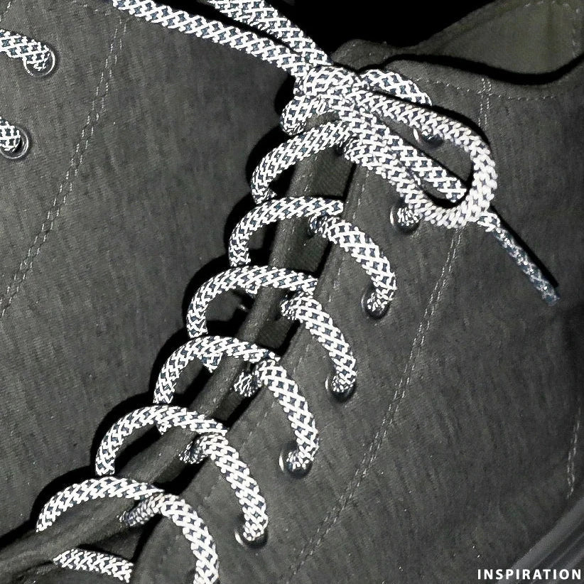 Shoelaces| sweatshirt drawstrings, reflective, length 130 cm - turquoise