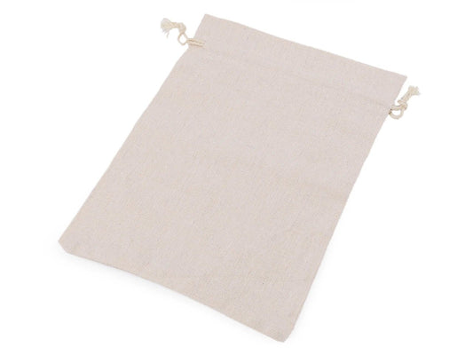 Unbleached linen bag - 19x29 cm