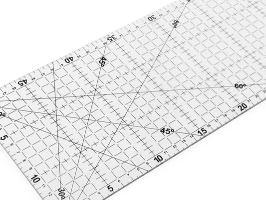Ruler with markings 150 x 500 mm