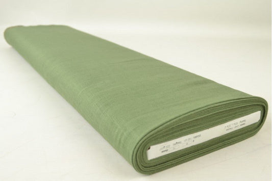 Linen with viscose - moss green 200 g/m²