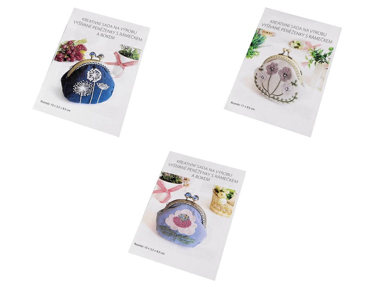 Maka izšūšanas komplekts ar metāla rāmīti | zils