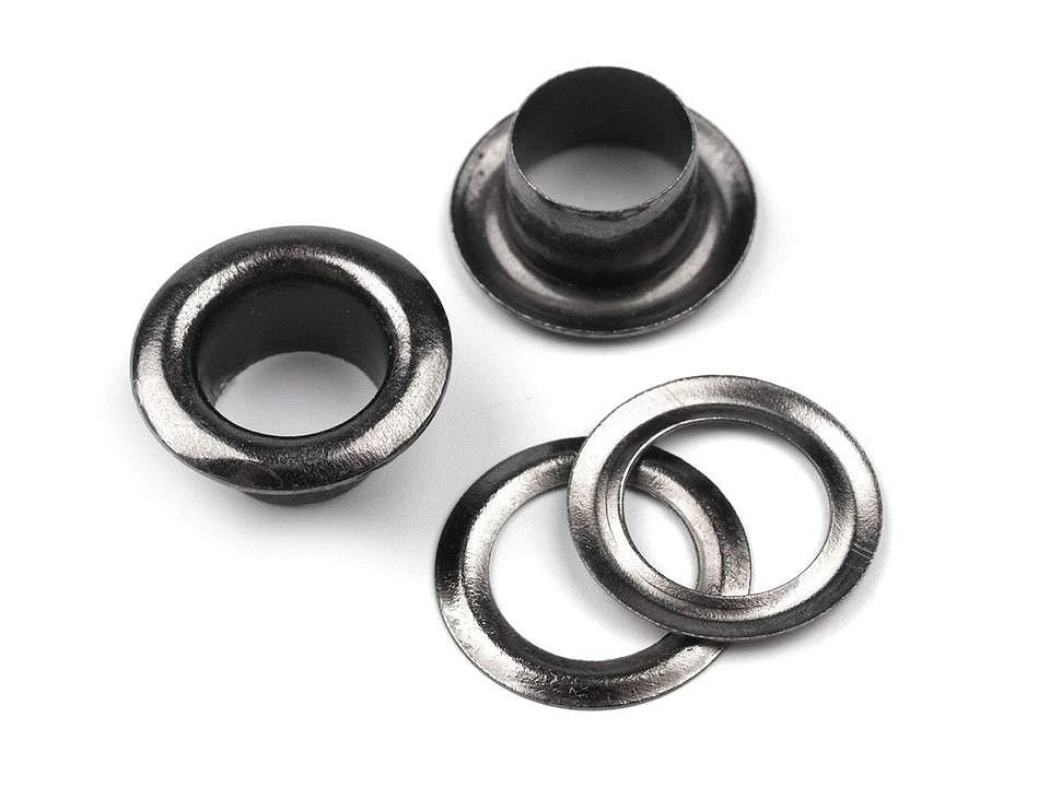 Metāla gredzeni, Luversi 6 mm |100 gab.| dažādu toņu